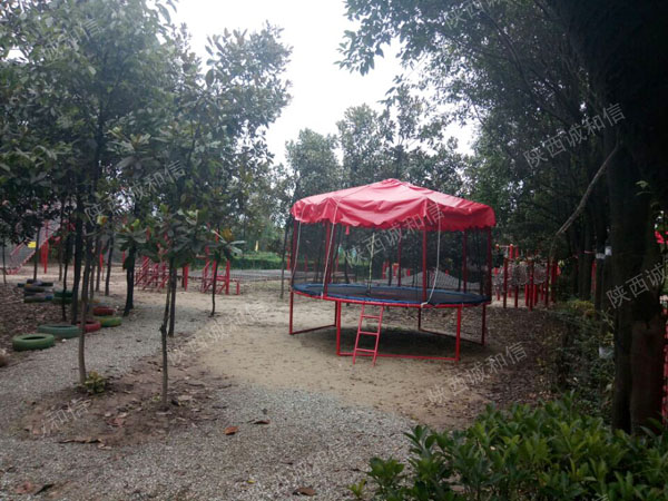 户县农业生态园丛林拓展培训基地-拓展蹦床