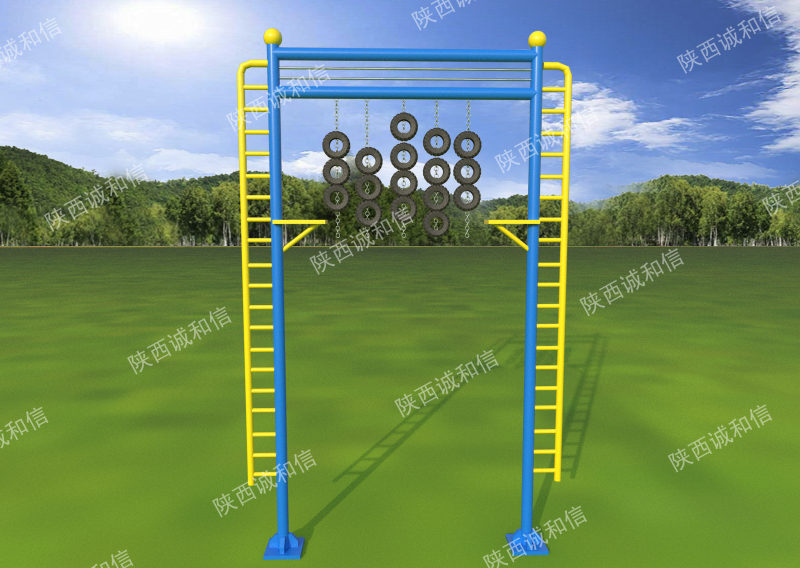 陕西诚和信高空拓展训练器材-绝壁轮胎